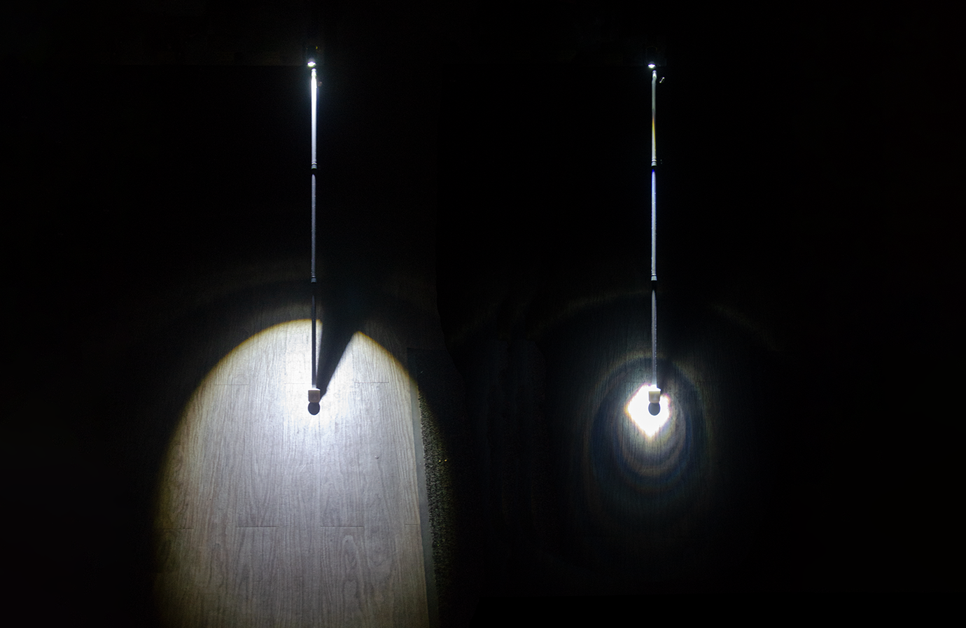 Two examples of the EyeBeam light adjustment